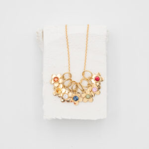 Secret Garden Daisy Pendant - Sage Green Sapphire - Image 4