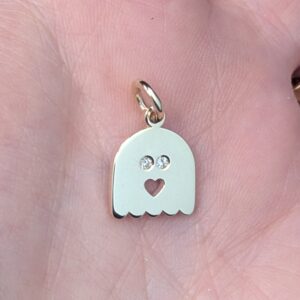 Ghostie Pendant- 9k Yellow Gold