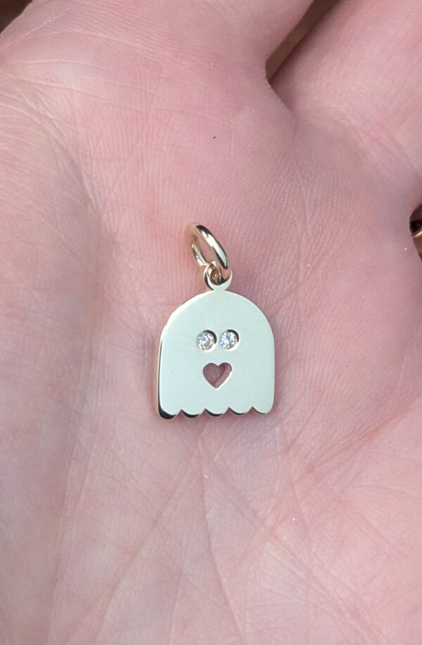 Ghostie Pendant- 9k Yellow Gold